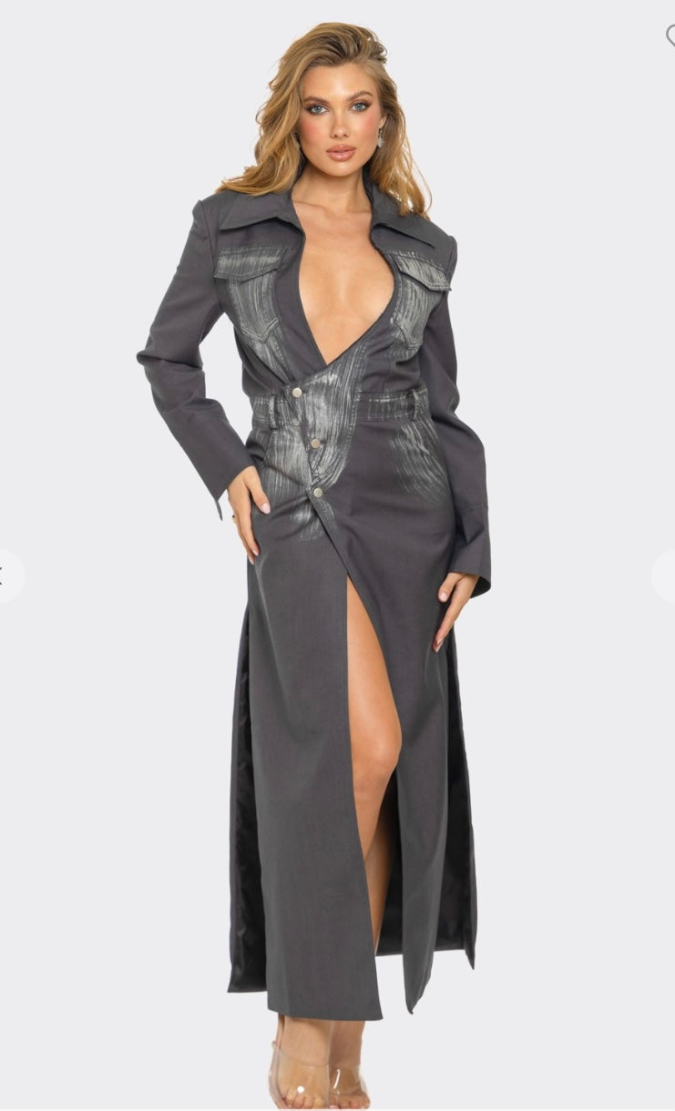 satin duster dress Here Kitty Leopard Satin Duster Dress *RESTOCKED* S/M